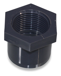 Reducing bush 32od x 3/4"fm short w/octogon PVC NP16